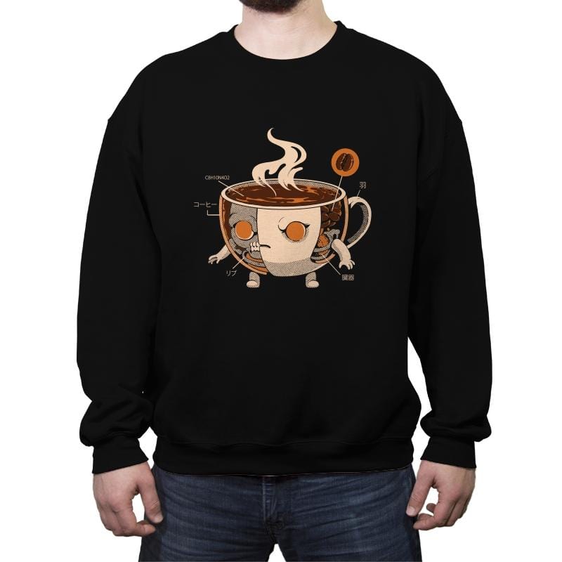 Coffeezilla X-ray - Crew Neck Sweatshirt Crew Neck Sweatshirt RIPT Apparel Small / Black