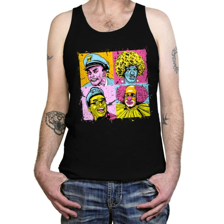 Colorful Characters - Best Seller - Tanktop Tanktop RIPT Apparel X-Small / Black