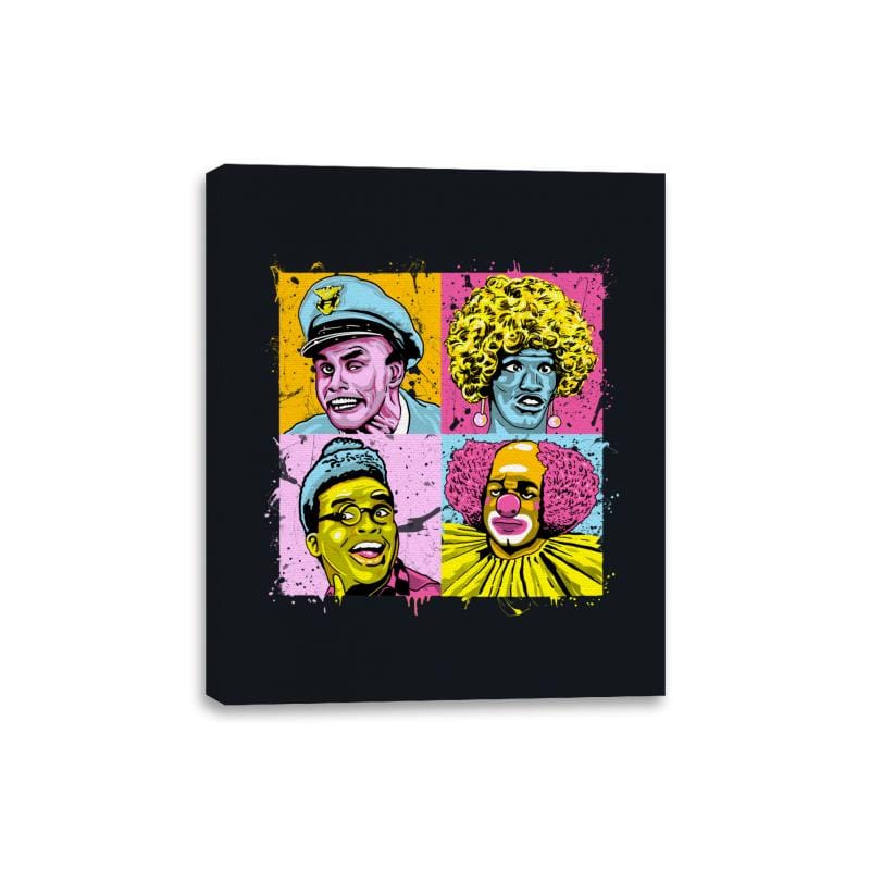 Colorful Characters - Canvas Wraps Canvas Wraps RIPT Apparel 8x10 / Black