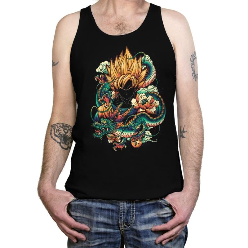 Colorful Dragon - Best Seller - Tanktop Tanktop RIPT Apparel X-Small / Black