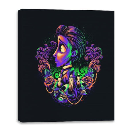 Colorful Groom - Canvas Wraps Canvas Wraps RIPT Apparel 16x20 / Black