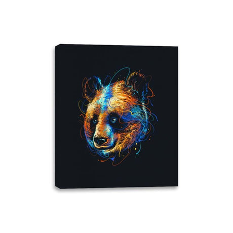 Colorful Panda - Canvas Wraps Canvas Wraps RIPT Apparel 8x10 / Black