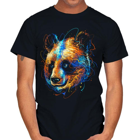 Colorful Panda - Mens T-Shirts RIPT Apparel Small / Black