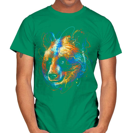 Colorful Panda - Mens T-Shirts RIPT Apparel Small / Kelly