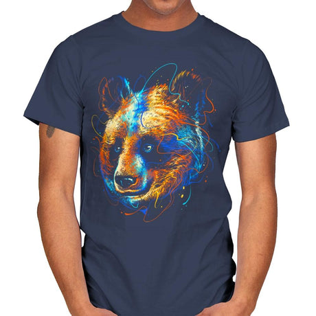 Colorful Panda - Mens T-Shirts RIPT Apparel Small / Navy