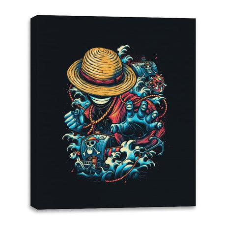 Colorful Pirate - Canvas Wraps Canvas Wraps RIPT Apparel 16x20 / Black