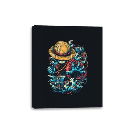 Colorful Pirate - Canvas Wraps Canvas Wraps RIPT Apparel 8x10 / Black