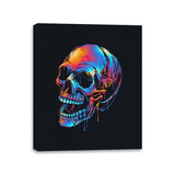 Colorful Skull - Canvas Wraps Canvas Wraps RIPT Apparel 11x14 / Black