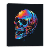 Colorful Skull - Canvas Wraps Canvas Wraps RIPT Apparel 16x20 / Black