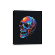 Colorful Skull - Canvas Wraps Canvas Wraps RIPT Apparel 8x10 / Black