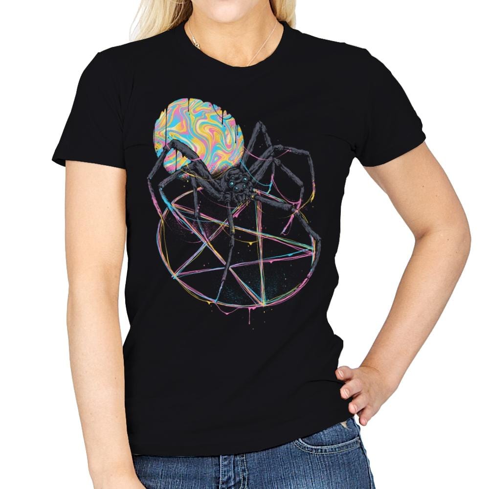 Colorful Widow - Womens T-Shirts RIPT Apparel Small / Black