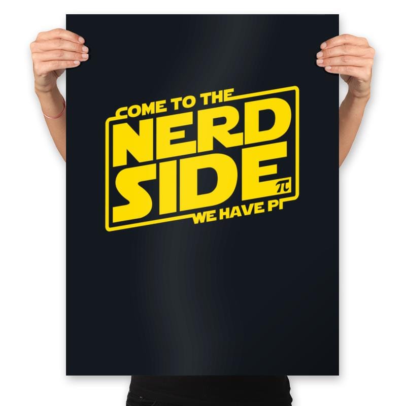 Come to the Nerd Side - Prints Posters RIPT Apparel 18x24 / Black