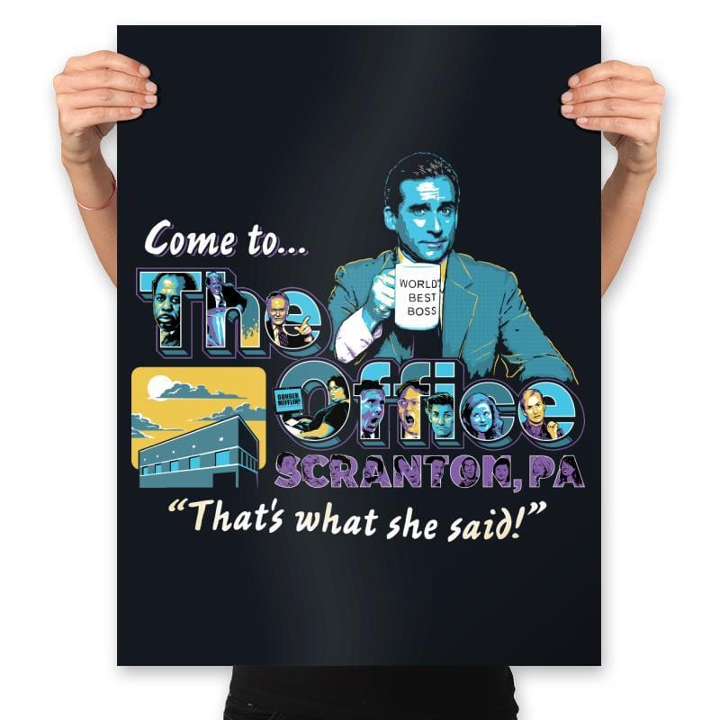 Come to...The Office - Prints Posters RIPT Apparel 18x24 / Black