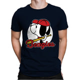 Comic Beagle Baseball - Mens Premium T-Shirts RIPT Apparel Small / Midnight Navy