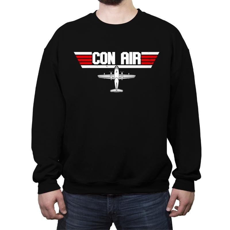 Con Gun - Crew Neck Sweatshirt Crew Neck Sweatshirt RIPT Apparel Small / Black