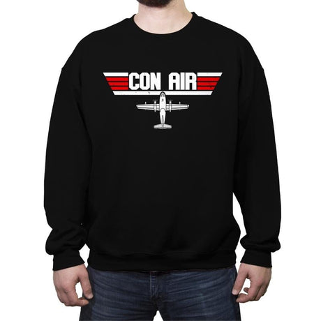 Con Gun - Crew Neck Sweatshirt Crew Neck Sweatshirt RIPT Apparel Small / Black