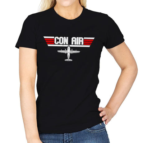 Con Gun - Womens T-Shirts RIPT Apparel Small / Black