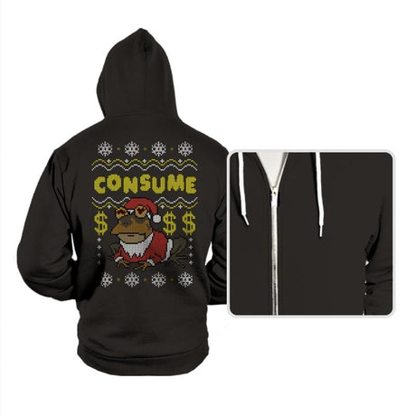 Consume! - Hoodies Hoodies RIPT Apparel Small / Black