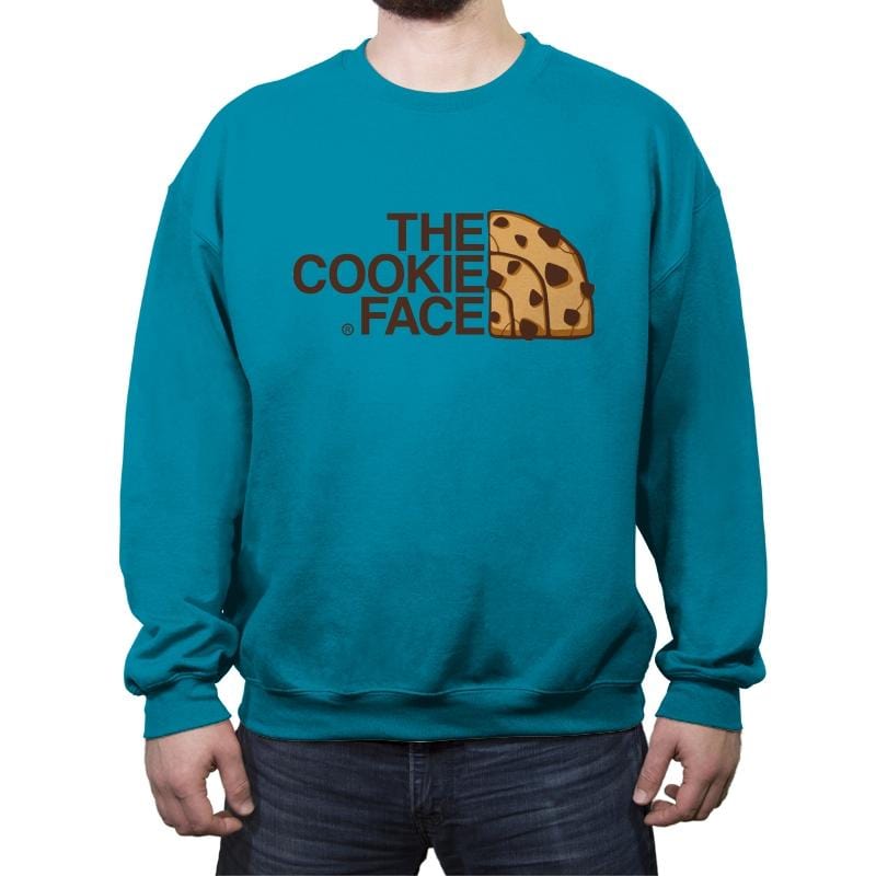 Cookie Face - Crew Neck Sweatshirt Crew Neck Sweatshirt RIPT Apparel Small / Antique Sapphire