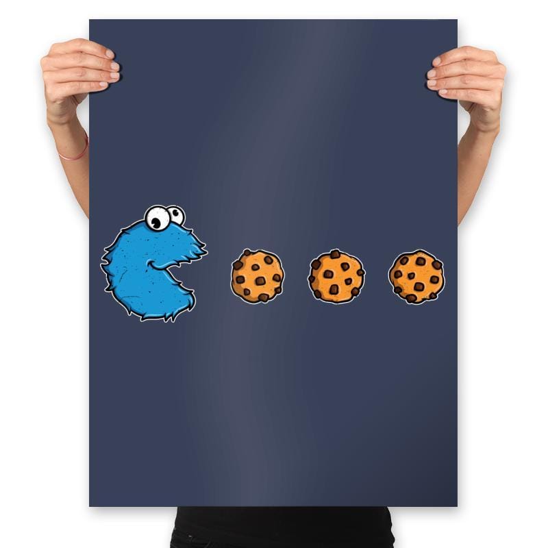 Cookie-Man - Prints Posters RIPT Apparel 18x24 / Navy