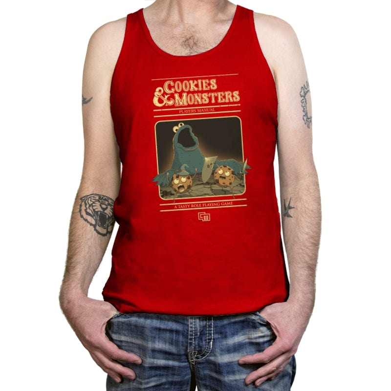 Cookies & Monsters - Tanktop Tanktop RIPT Apparel X-Small / Red