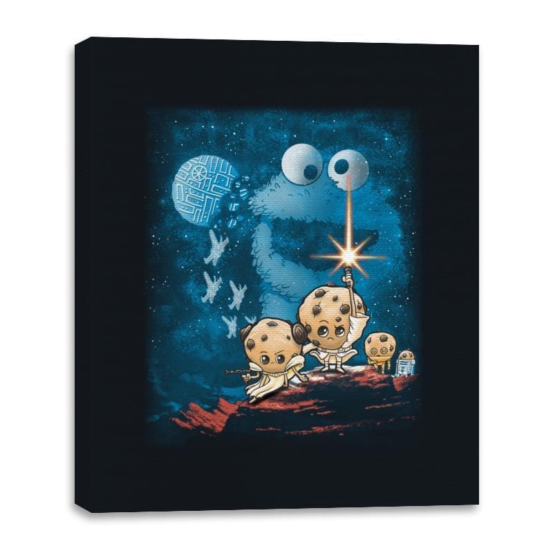 Cookies Wars - Canvas Wraps Canvas Wraps RIPT Apparel 16x20 / Black