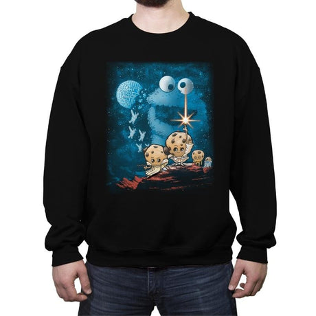 Cookies Wars - Crew Neck Sweatshirt Crew Neck Sweatshirt RIPT Apparel Small / Black