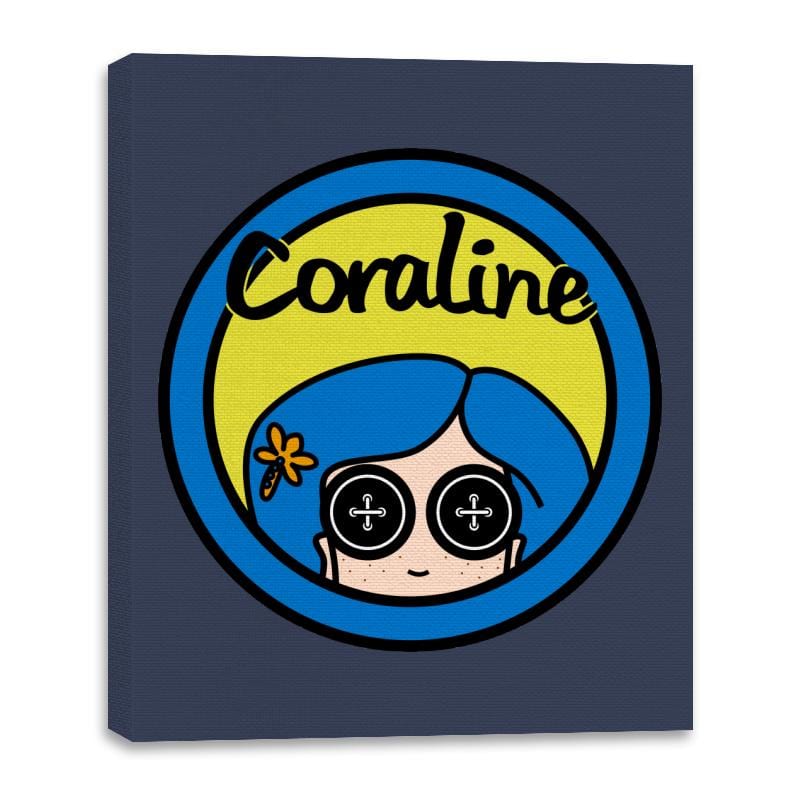 Coraline - Canvas Wraps Canvas Wraps RIPT Apparel 16x20 / Navy