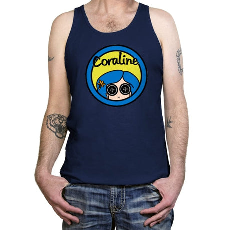 Coraline - Tanktop Tanktop RIPT Apparel X-Small / Navy