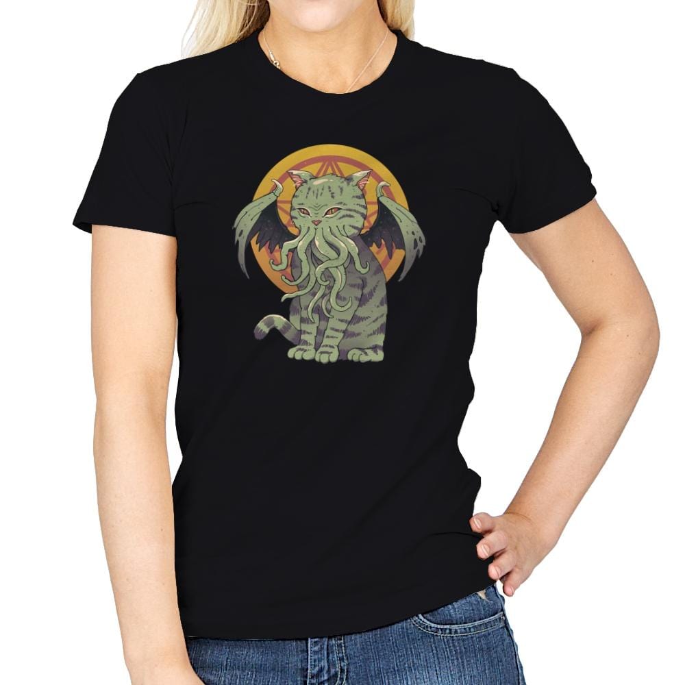 Cosmic Cat - Womens T-Shirts RIPT Apparel Small / Black