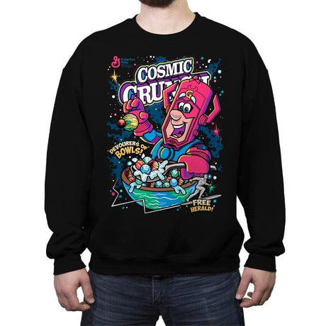 Cosmic Crunch - Crew Neck Sweatshirt Crew Neck Sweatshirt RIPT Apparel Small / Black