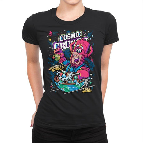 Cosmic Crunch - Womens Premium T-Shirts RIPT Apparel Small / Black