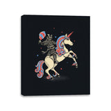 Cotton Candy Warrior - Canvas Wraps Canvas Wraps RIPT Apparel 11x14 / Black