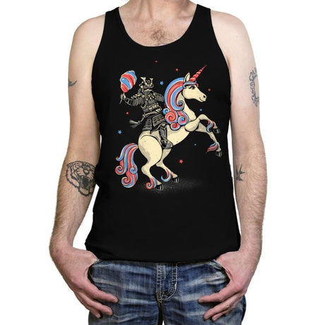 Cotton Candy Warrior - Tanktop Tanktop RIPT Apparel X-Small / Black