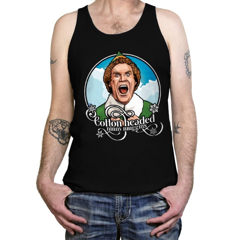 Cotton Headed Ninny Muggins - Tanktop Tanktop RIPT Apparel X-Small / Black