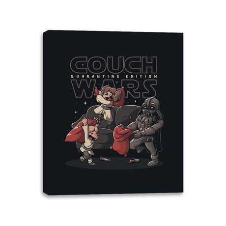 Couch Wars - Canvas Wraps Canvas Wraps RIPT Apparel 11x14 / Black