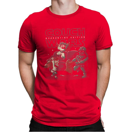 Couch Wars - Mens Premium T-Shirts RIPT Apparel Small / Red