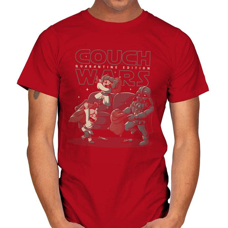 Couch Wars - Mens T-Shirts RIPT Apparel Small / Red