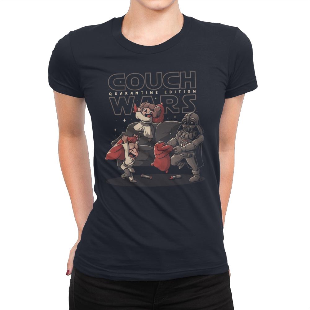 Couch Wars - Womens Premium T-Shirts RIPT Apparel Small / Midnight Navy