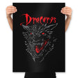 Count Dracarys - Prints Posters RIPT Apparel 18x24 / Black