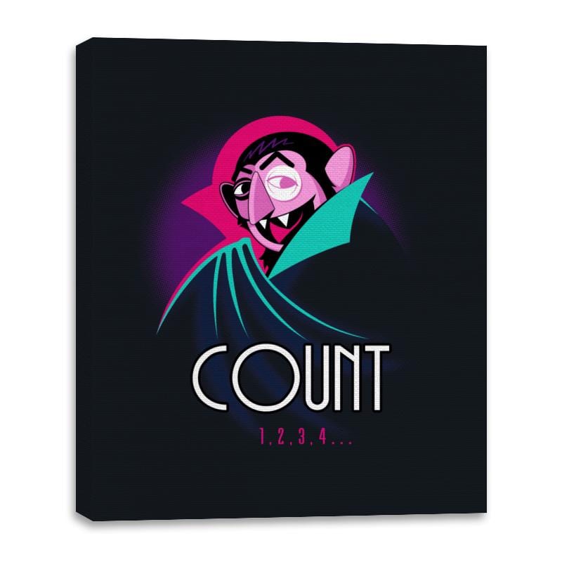 Count the Animated Series - Canvas Wraps Canvas Wraps RIPT Apparel 16x20 / Black