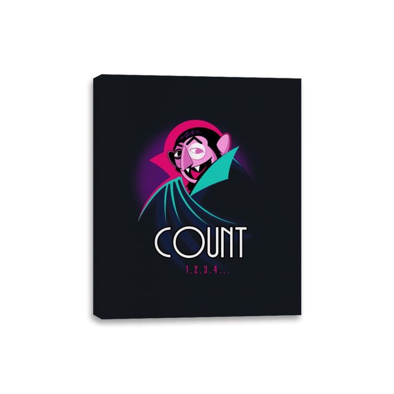 Count the Animated Series - Canvas Wraps Canvas Wraps RIPT Apparel 8x10 / Black