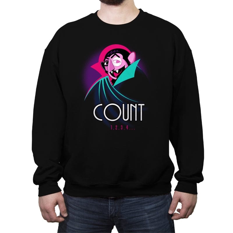 Count the Animated Series - Crew Neck Sweatshirt Crew Neck Sweatshirt RIPT Apparel Small / Black