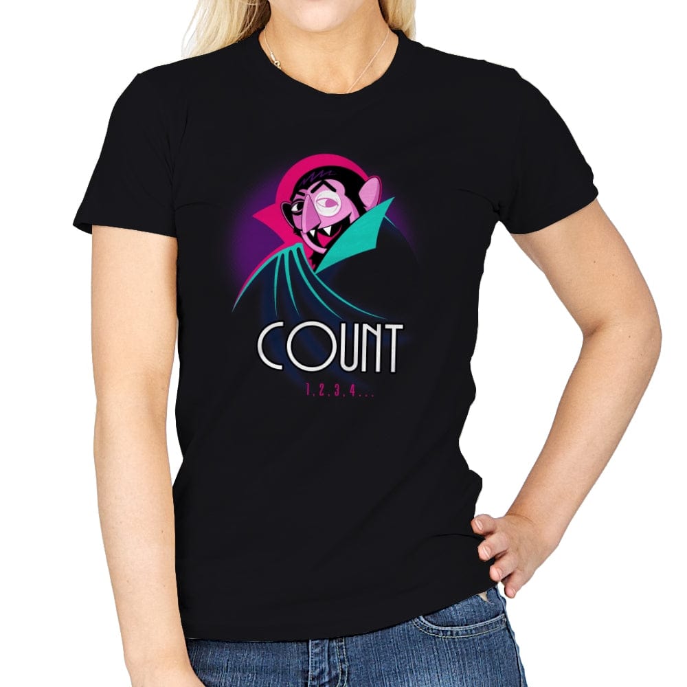 Count the Animated Series - Womens T-Shirts RIPT Apparel Small / Black