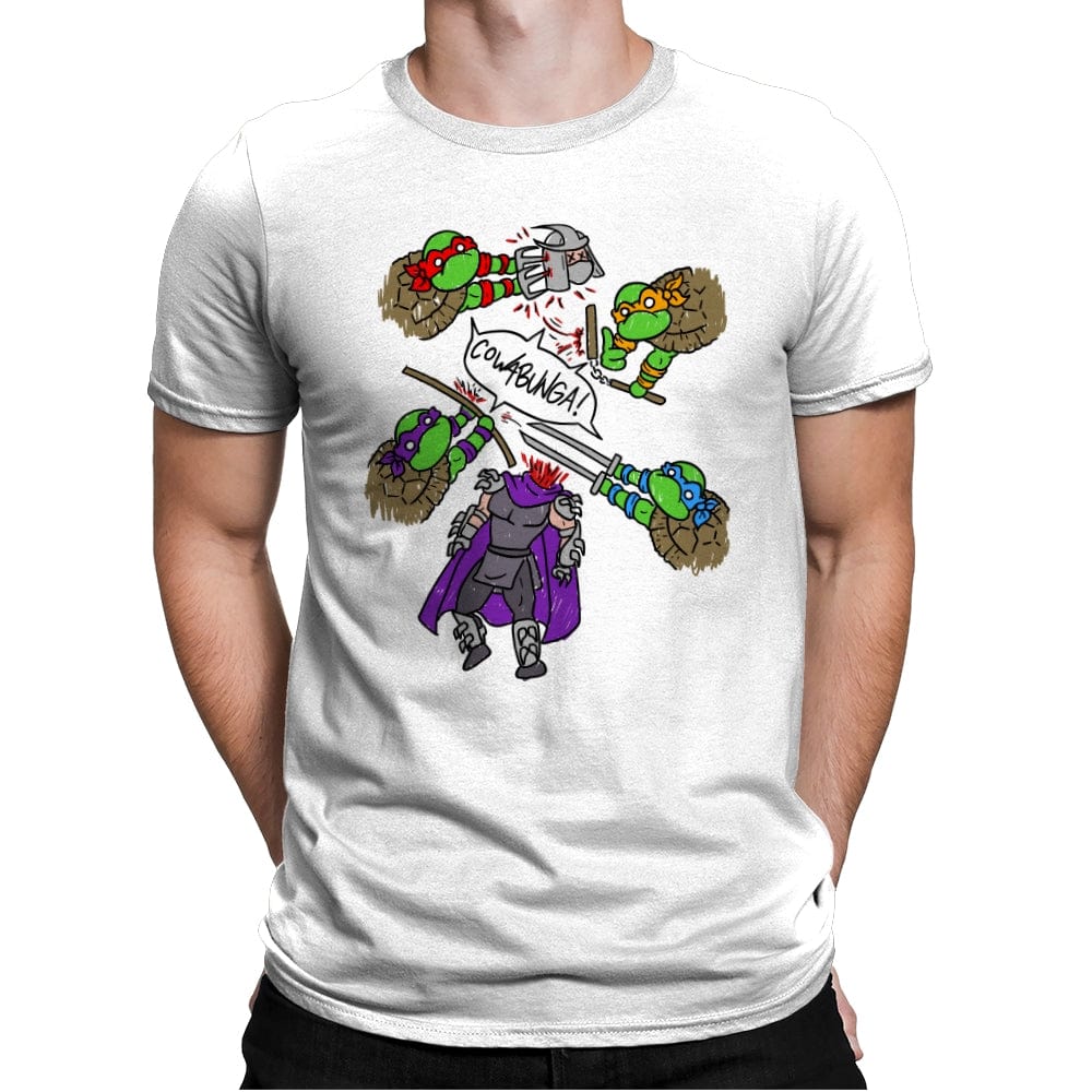 Cowabunga! - Mens Premium T-Shirts RIPT Apparel Small / White