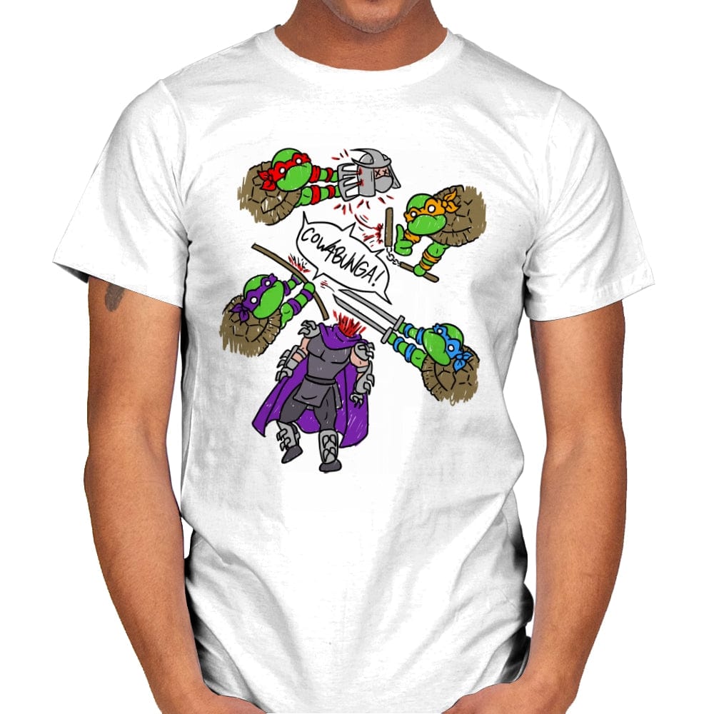 Cowabunga! - Mens T-Shirts RIPT Apparel Small / White