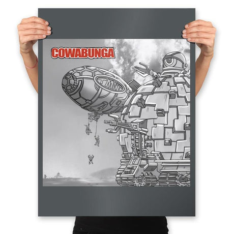 Cowabunga - Prints Posters RIPT Apparel 18x24 / Charcoal