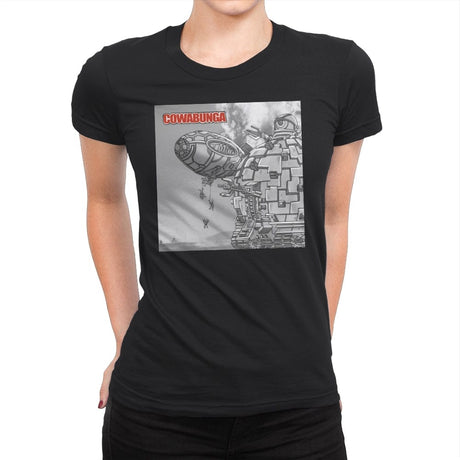 Cowabunga - Womens Premium T-Shirts RIPT Apparel Small / Black