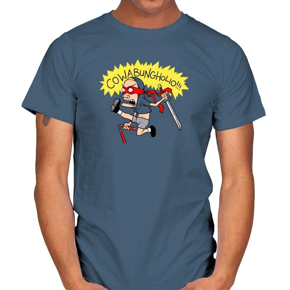 Cowabungholio Exclusive - Mens T-Shirts RIPT Apparel Small / Indigo Blue