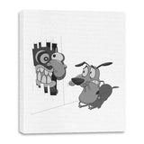 Cowardly Dog - Canvas Wraps Canvas Wraps RIPT Apparel 16x20 / White